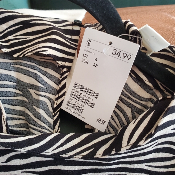 NWT H&M zebra print dress - Picture 3 of 14
